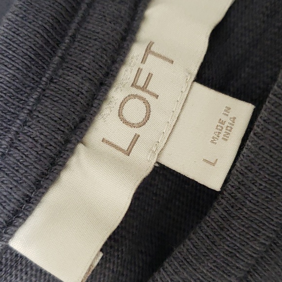 Loft Comfortable 3/4 Sleeve Top with Ruffle Hem - Picture 6 of 8